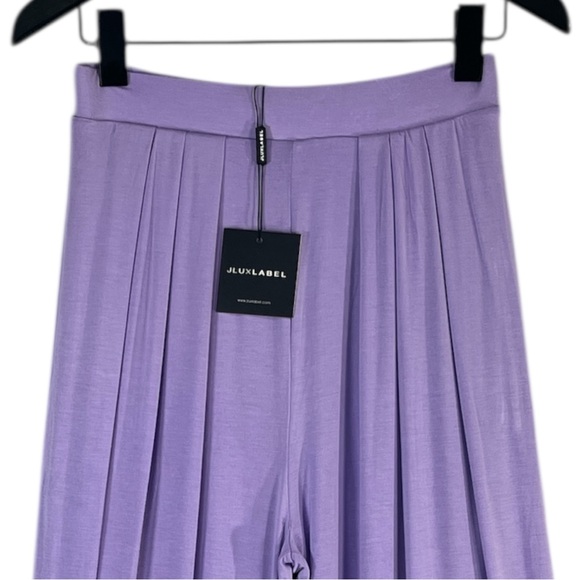 NWT JLUXLABEL lilac Devyn wide-leg pants Size Small - Picture 4 of 7